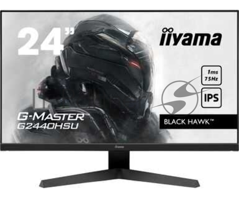 Монитор 23,8 Iiyama G-MASTER G2440HSU-B1 1920x1080@75Гц IPS LED 16:9 1ms HDMI DP 2*USB2.0 80M:1 1000:1 178/178 250cd Tilt Speakers Black