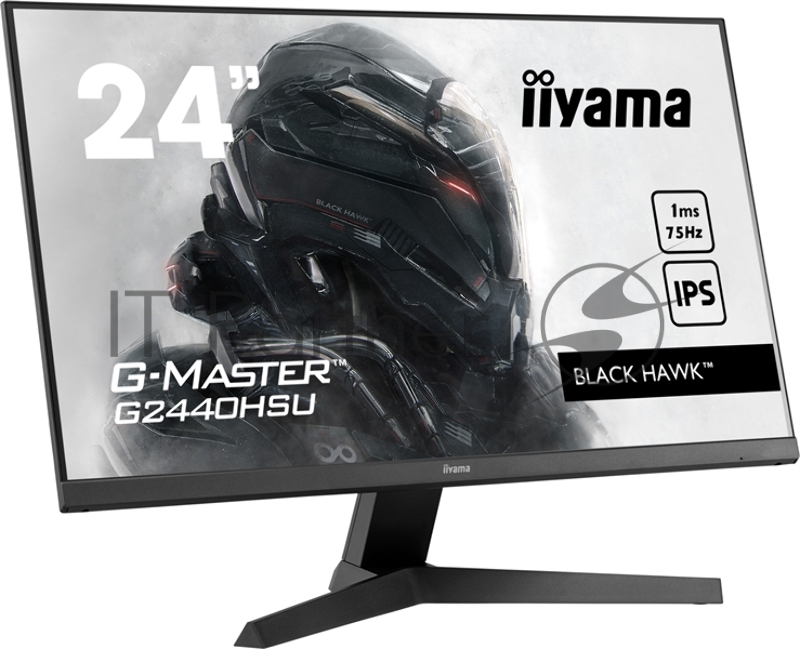 Монитор 23,8 Iiyama G-MASTER G2440HSU-B1 1920x1080@75Гц IPS LED 16:9 1ms HDMI DP 2*USB2.0 80M:1 1000:1 178/178 250cd Tilt Speakers Black