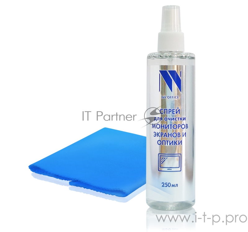 Чистящий набор для экранов NV-Office, 250 мл(спрей+салфетка)