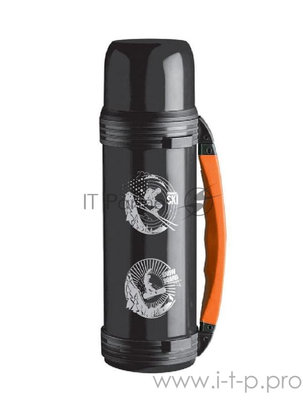 Термос BAROUGE SPORT/TOURISM нержавеющая сталь с ручкой ЧЕРНЫЙ BT-415F 1200мл