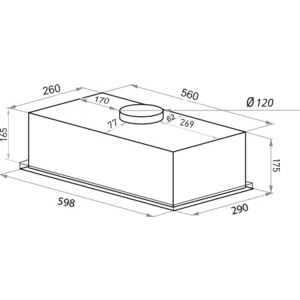 ВЫТЯЖКА HOMSair Camelia Power 60 Black ВЫТЯЖКА HOMSair Camelia Power 60 Black/ полновстраиваемая, кнопочное управление, 3 скорости, 580 м3/ч, до 30 м2, 52 дБ, светодиодное LED-освещение, угольный фильтр CF02X 1 шт., ШхВхД: 650х172х260 мм, черный цвет