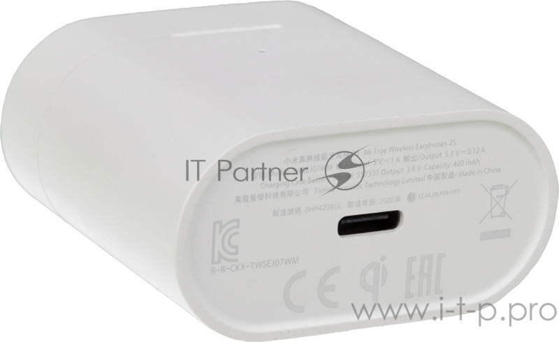 Гарнитура вкладыши Xiaomi Mi True Wireless Earphones 2S белый беспроводные bluetooth в ушной раковине (TWSEJ07WM/BHR4208GL)
