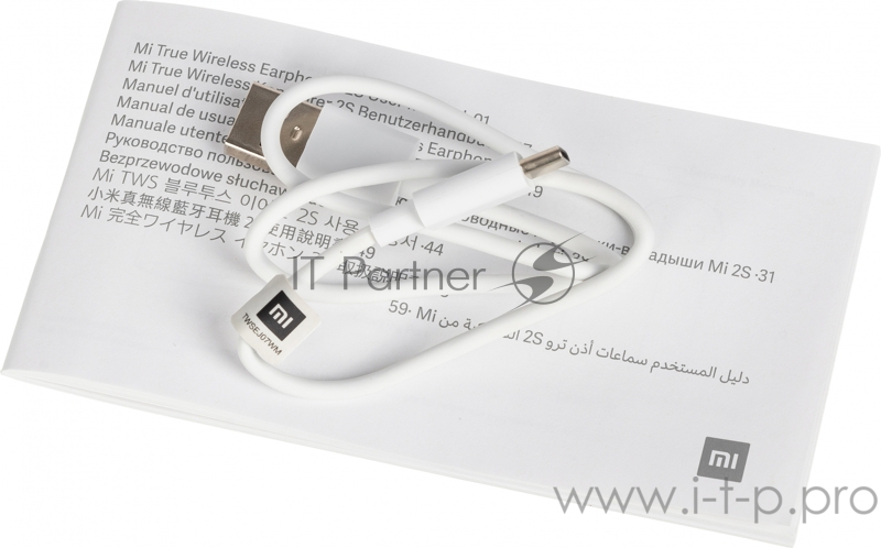 Гарнитура вкладыши Xiaomi Mi True Wireless Earphones 2S белый беспроводные bluetooth в ушной раковине (TWSEJ07WM/BHR4208GL)