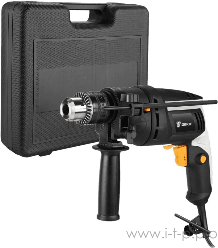 Дрель ударная Deko DKID650W 650Вт ключевой реверс (кейс в комплекте)