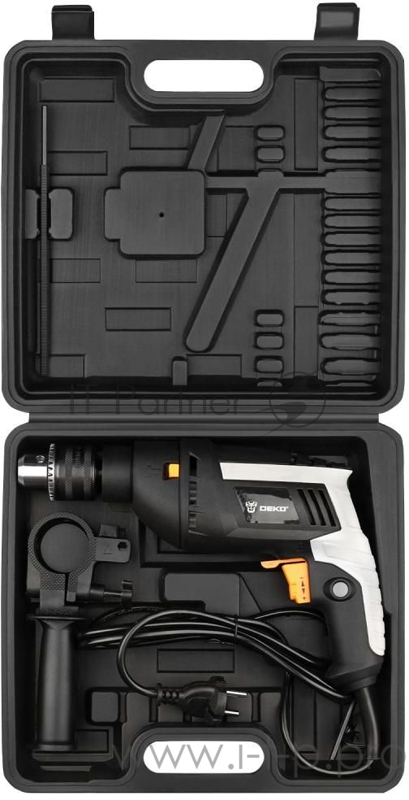 Дрель ударная Deko DKID650W 650Вт ключевой реверс (кейс в комплекте)