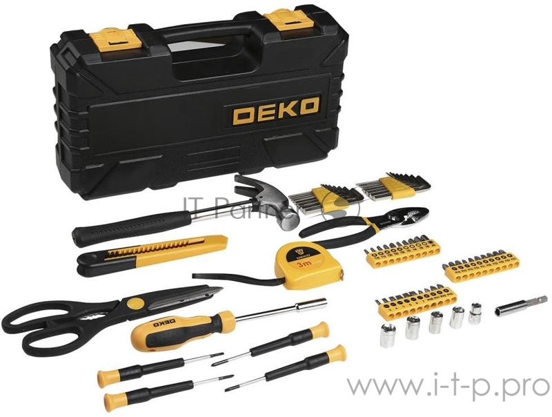 Набор инструментов Deko PRO DKMT62 62 предметов (жесткий кейс)