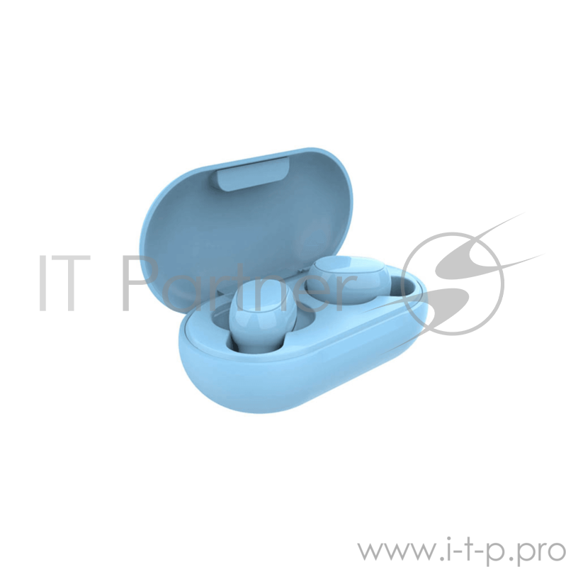 Беспроводные наушники Bluetooth HIPER TWS OKI Blue (HTW-LX4) Bluetooth 5.0 гарнитура Li-Pol 2x50mAh+200mAh, Синий