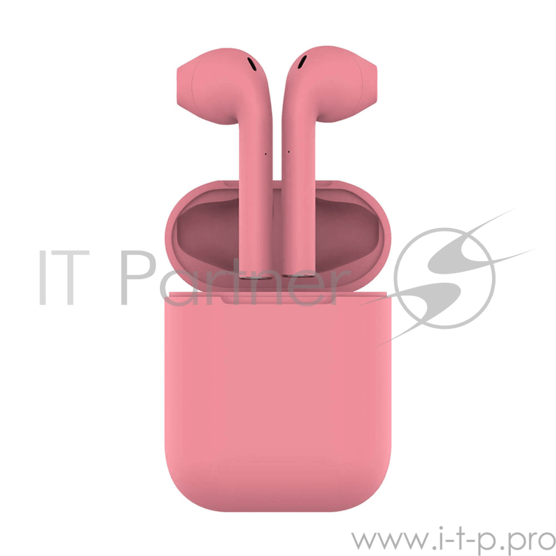 Наушники HIPER Беспроводные наушники HIPER TWS AIR Soft Bluetooth 5.0 гарнитура Li-Pol 2x50mAh+300mAh, Розовый