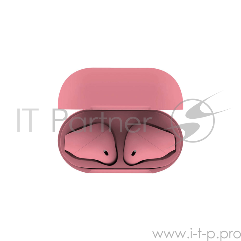 Наушники HIPER Беспроводные наушники HIPER TWS AIR Soft Bluetooth 5.0 гарнитура Li-Pol 2x50mAh+300mAh, Розовый