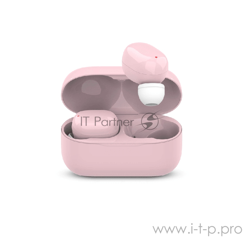 Наушники HIPER Беспроводные наушники HIPER TWS SAMUN Soft Bluetooth 5.0 гарнитура Li-Pol 2x40mAh+300mAh, Розовый