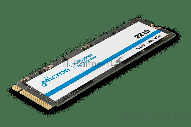 Твердотельный накопитель Micron 2210 SSD 1TB, 3D QLC, M.2 (2280), PCIe Gen 3.0 x4, NVMe, R2200/W1800, TBW 360ТБ