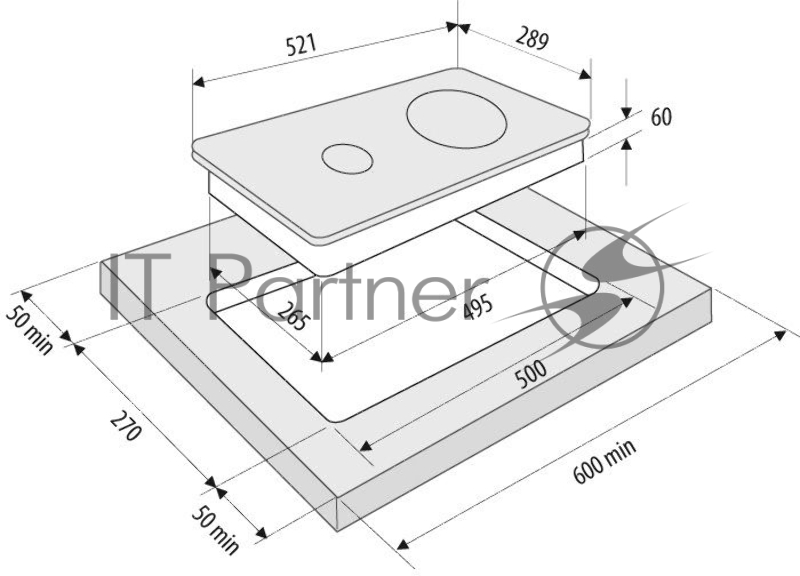 Варочная поверхность электрическая Krona CORTO 30 BL