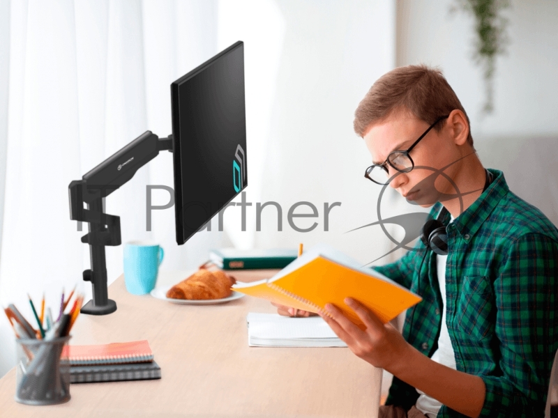 Кронштейн для мониторов Onkron G70 черный 13-34 макс.8кг настольный поворот и наклон верт.перемещ.