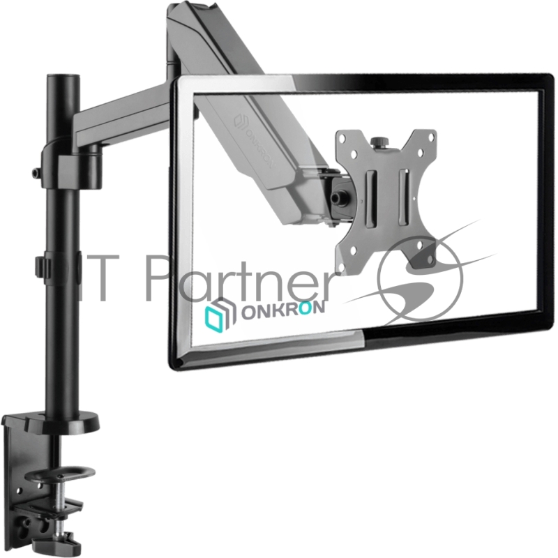 Кронштейн для мониторов Onkron G70 черный 13-34 макс.8кг настольный поворот и наклон верт.перемещ.