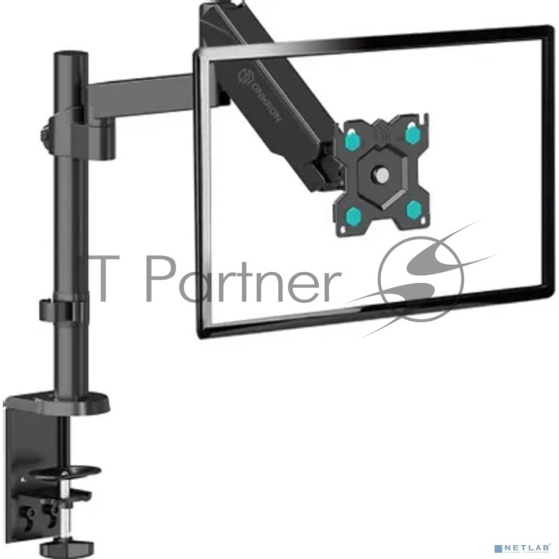 Кронштейн для мониторов Onkron G70 черный 13-34 макс.8кг настольный поворот и наклон верт.перемещ.