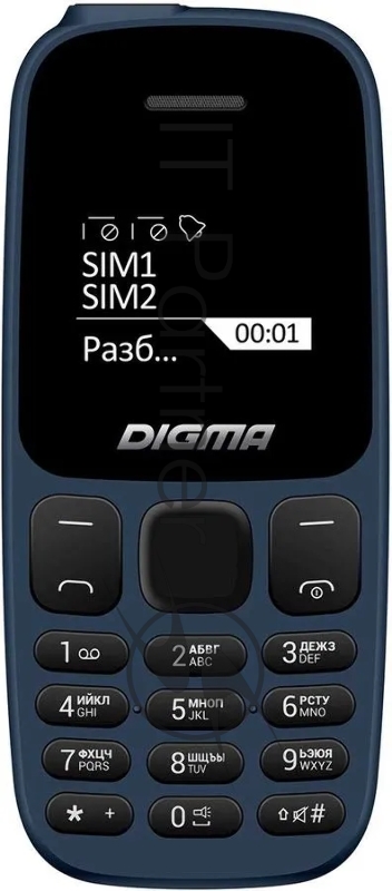 Мобильный телефон Digma A106 Linx 32Mb синий моноблок 1Sim 1.44 98x68 GSM900/1800