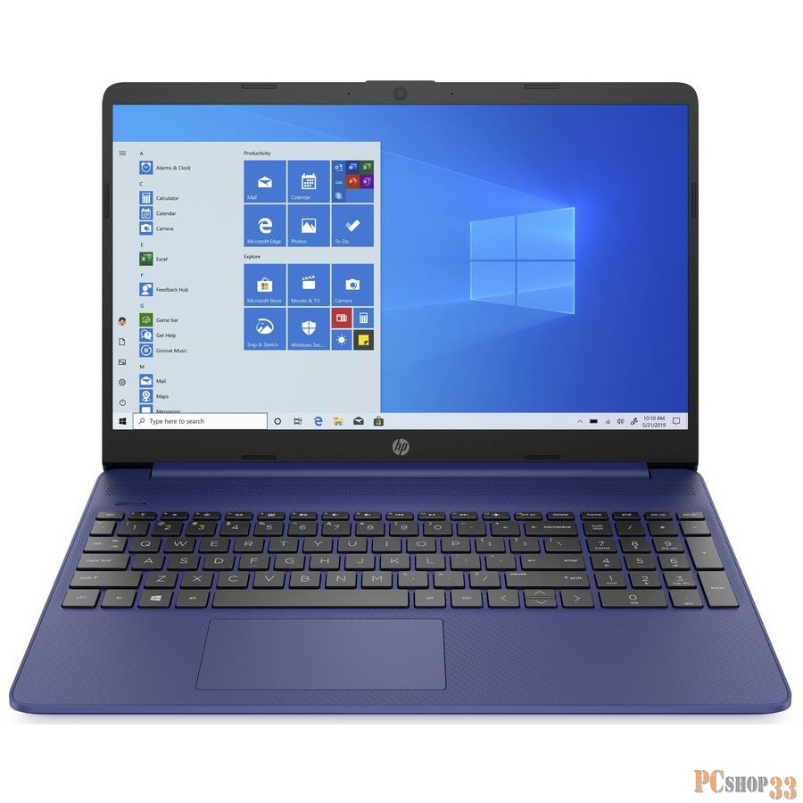 Ноутбук 15.6 IPS FHD HP 15s-fq2019ur indigo blue (Pen 7505/8Gb/512Gb SSD/noDVD/VGA int/DOS) (2X1S8EA)