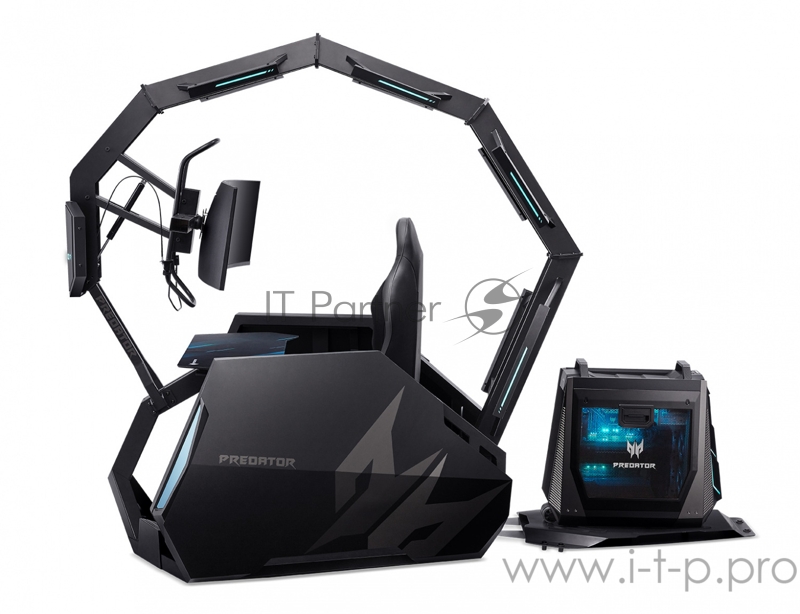 Кресло игровое Acer Predator Thronos Air PGC 900 черный сиденье черный с подголов. пластик черный