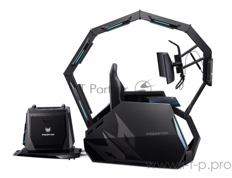 Кресло игровое Acer Predator Thronos Air PGC 900 черный сиденье черный с подголов. пластик черный