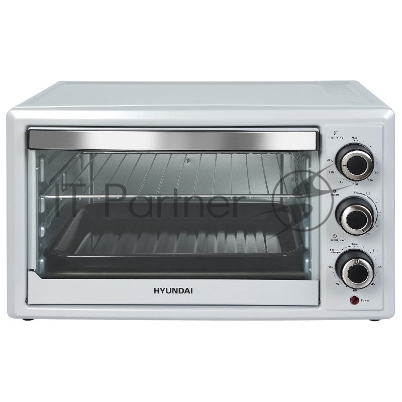 Мини-печь Hyundai MIO-HY051 30л. 1500Вт серебристый