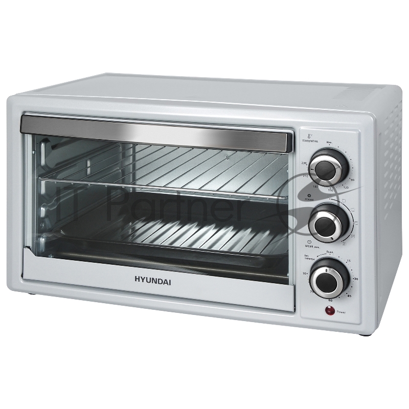 Мини-печь Hyundai MIO-HY051 30л. 1500Вт серебристый