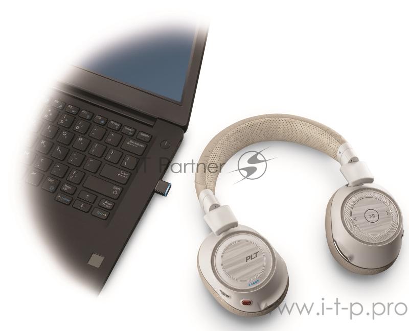 Гарнитура беспроводная VOYAGER 8200 UC,WHITE,BT600-C,WW