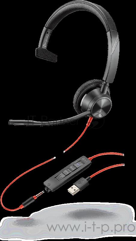 Гарнитура проводная Blackwire 3310, BW3310 USB-A