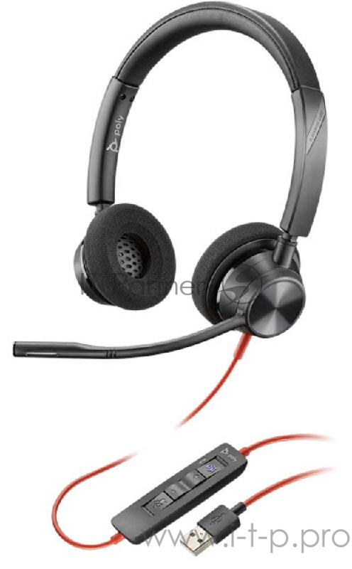 Гарнитура проводная Blackwire 3320, BW3320-M USB-A