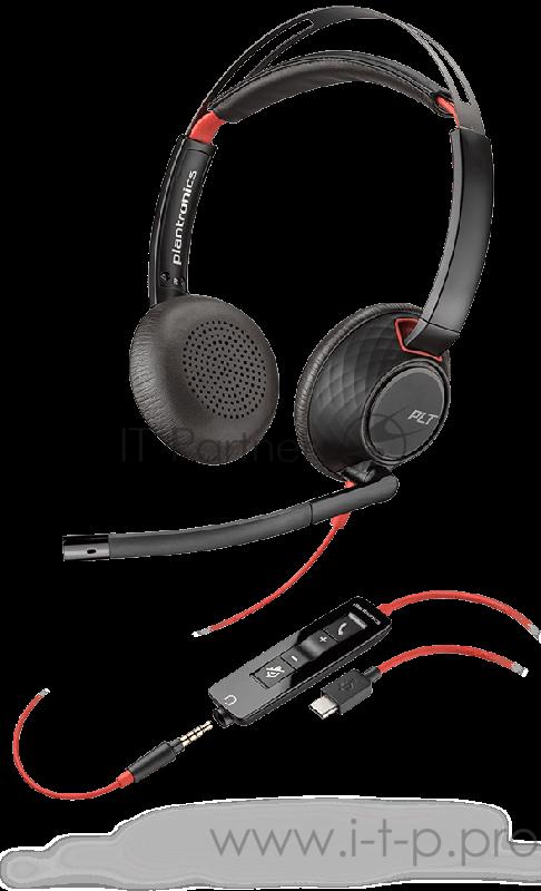 Гарнитура проводная BLACKWIRE 5220,C5220,USB-A,WW