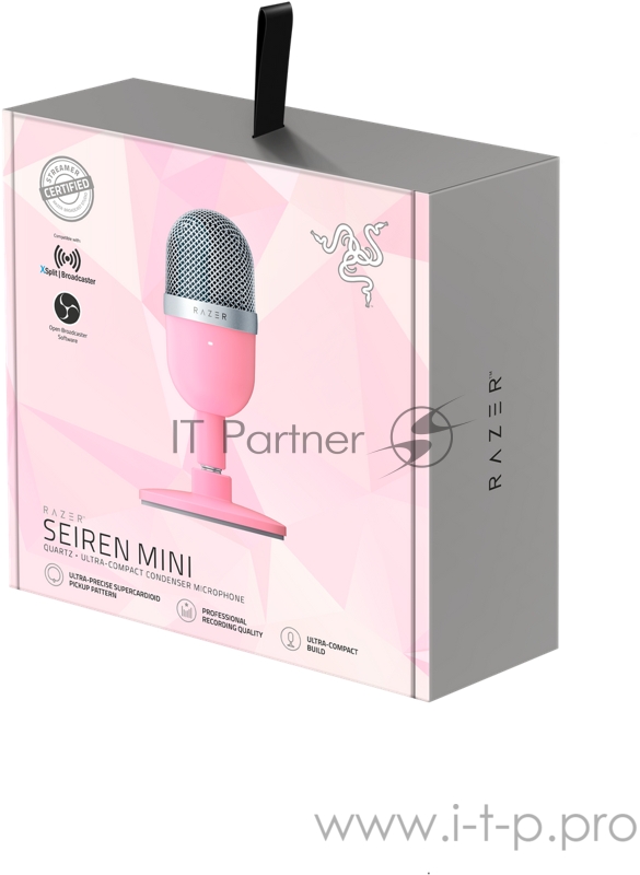 Микрофон Razer Seiren Mini Quartz Razer Seiren Mini Quartz – Ultra-compact Condenser Microphone