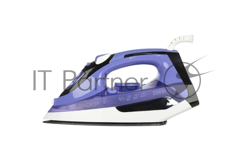 Утюг ENERGY EN-314 фиолетовый (2000Вт, пар, спрей, пар. удар, керм. подошва, самоочистка)