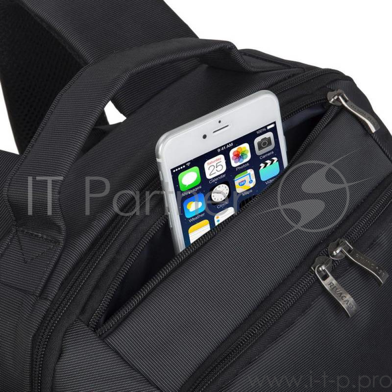 Рюкзак для ноутбука 15.6 Riva 8262 черный полиэстер