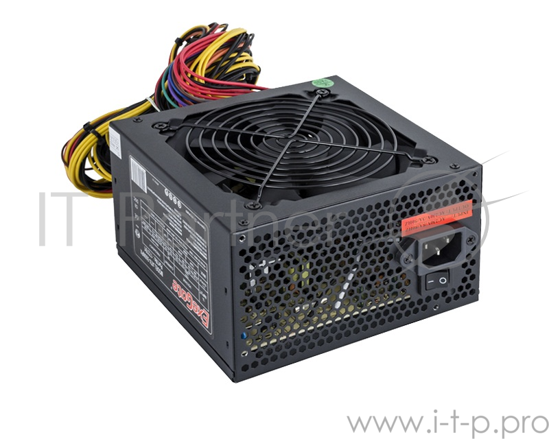 Блок питания 500W Exegate 500NPX, ATX, black,12cm fan, 24+4pin, 6/8pin PCI-E, 3*SATA, 2*IDE, 1*FDD