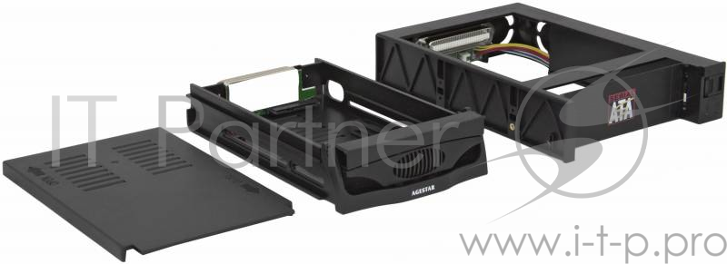 Сменный бокс для HDD AgeStar MR3-SATA(SW)-1F SATA II пластик черный 3.5