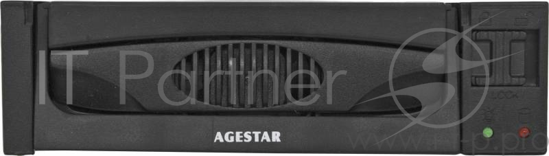 Сменный бокс для HDD AgeStar MR3-SATA(SW)-1F SATA II пластик черный 3.5
