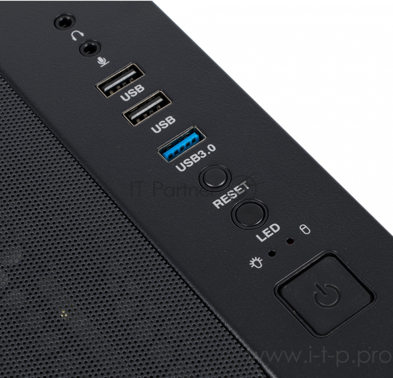 Корпус Formula V-LINE 7713 черный без БП ATX 3x120mm 2xUSB2.0 1xUSB3.0 audio bott PSU