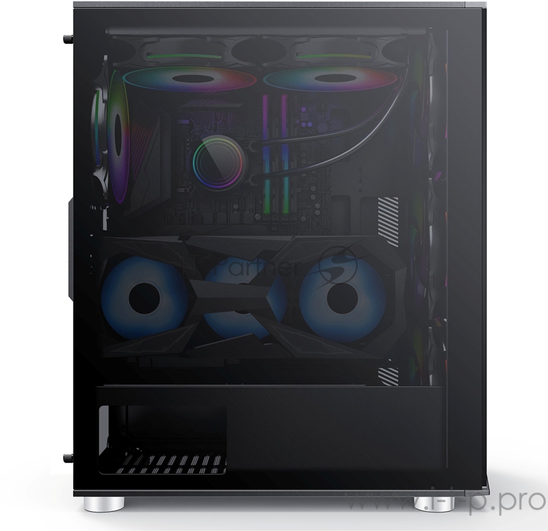 Корпус Formula V-LINE 7713 черный без БП ATX 3x120mm 2xUSB2.0 1xUSB3.0 audio bott PSU