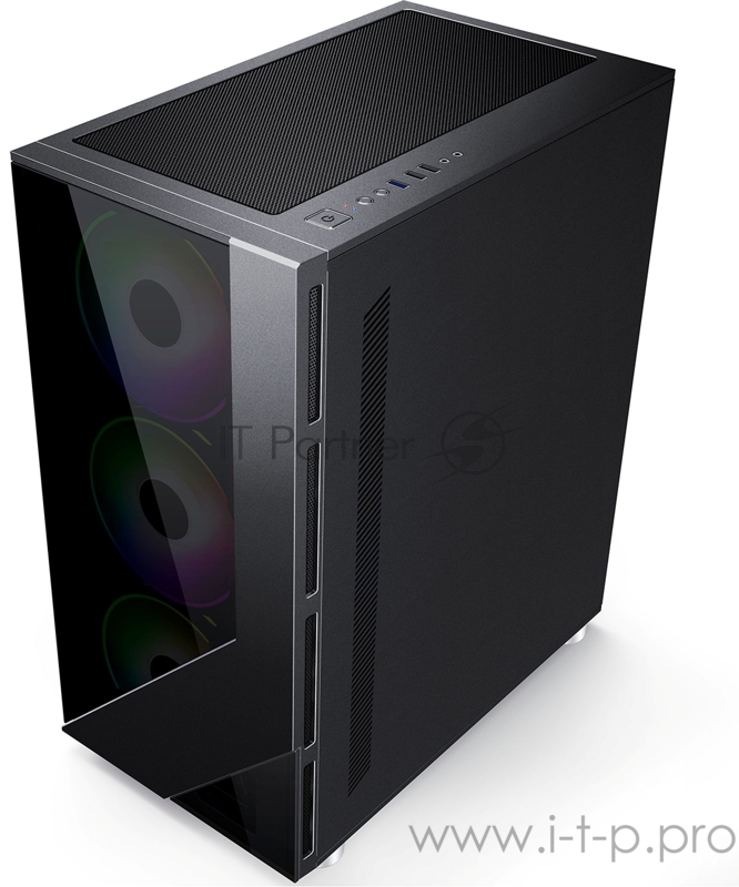 Корпус Formula V-LINE 7713 черный без БП ATX 3x120mm 2xUSB2.0 1xUSB3.0 audio bott PSU