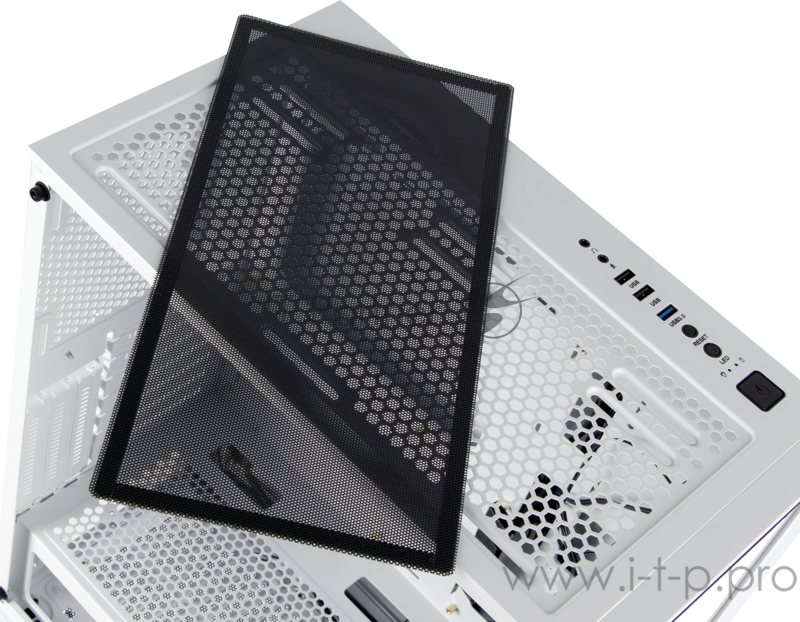 Корпус Formula V-LINE 7713 белый без БП ATX 3x120mm 2xUSB2.0 1xUSB3.0 audio bott PSU