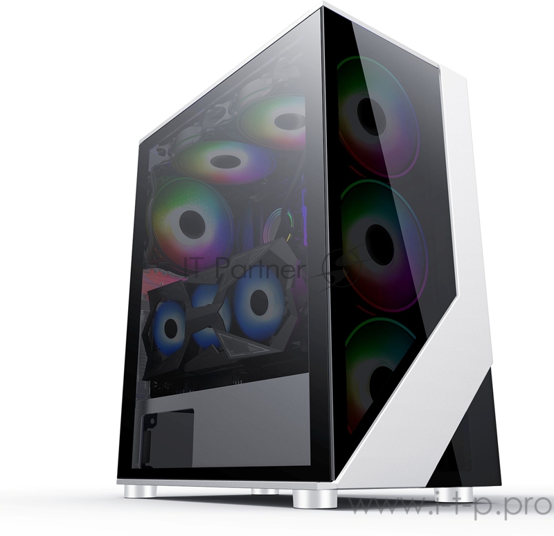 Корпус Formula V-LINE 7713 белый без БП ATX 3x120mm 2xUSB2.0 1xUSB3.0 audio bott PSU