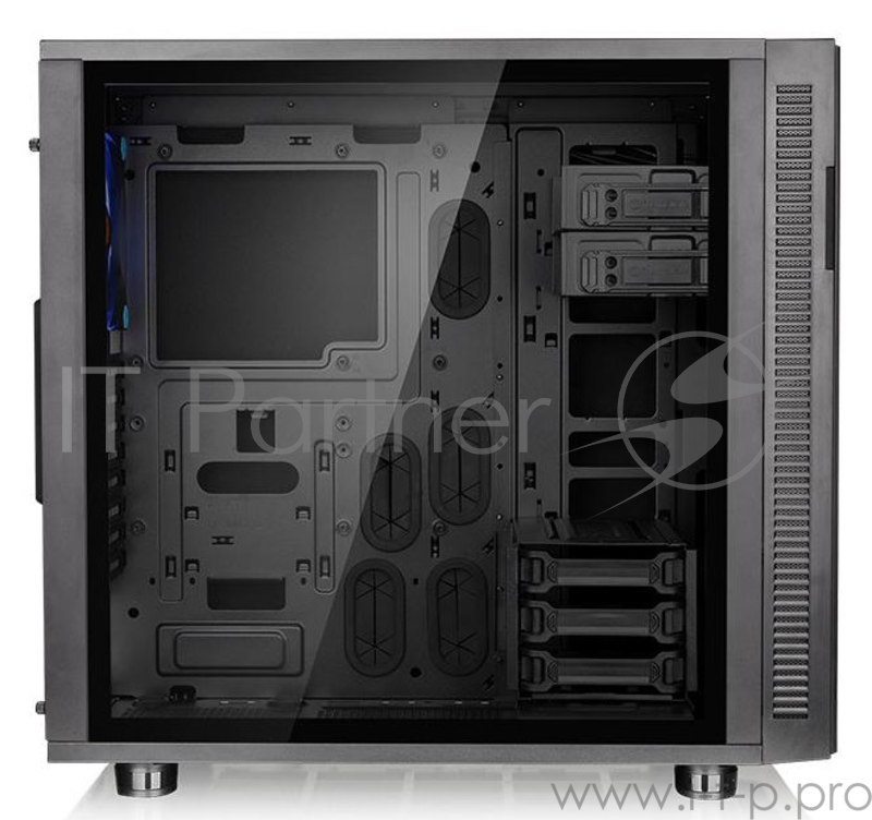 Корпус Case Tt Suppressor F31 TG CA-1E3-00M1WN-03 ATX/ win/ black/ USB 3.0/ no PSU