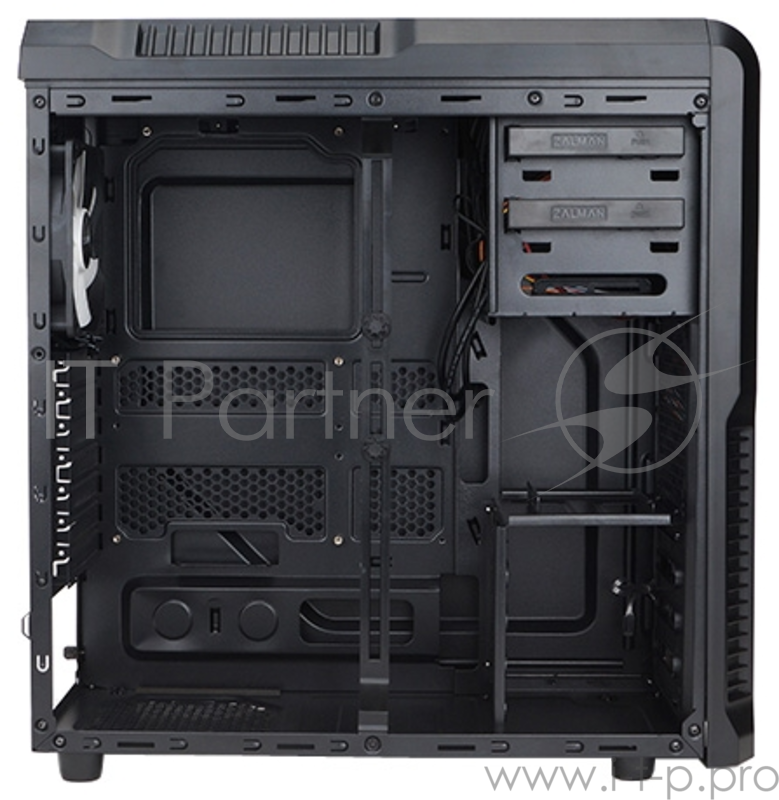 Корпус Zalman Z3 Plus черный w/o PSU ATX 1x80mm 1x92mm 2x120mm 2xUSB2.0 1xUSB3.0 audio bott PSU