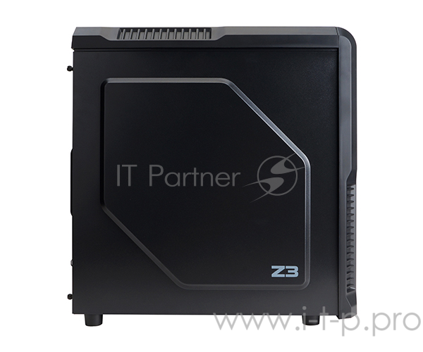 Корпус Zalman Z3 Plus черный w/o PSU ATX 1x80mm 1x92mm 2x120mm 2xUSB2.0 1xUSB3.0 audio bott PSU