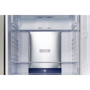 Холодильник Sharp SJ-XG60PGRD черное стекло/красный (двухкамерный)