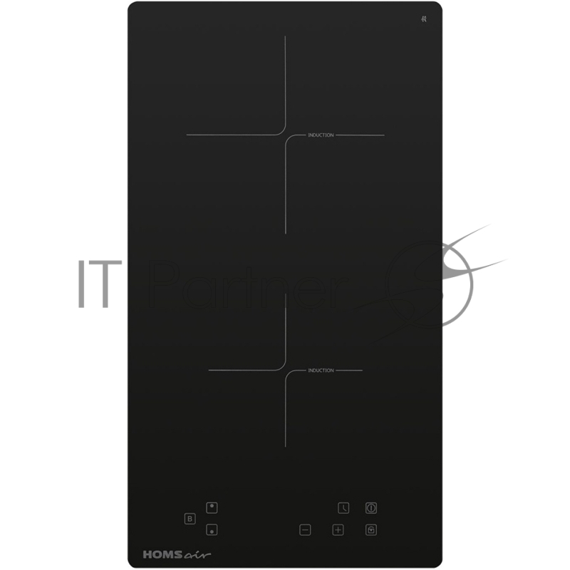 Электрическая поверхность HOMSair HI32BK/ домино,индукционная, 268х520х62 мм, стеклокерамика, черная