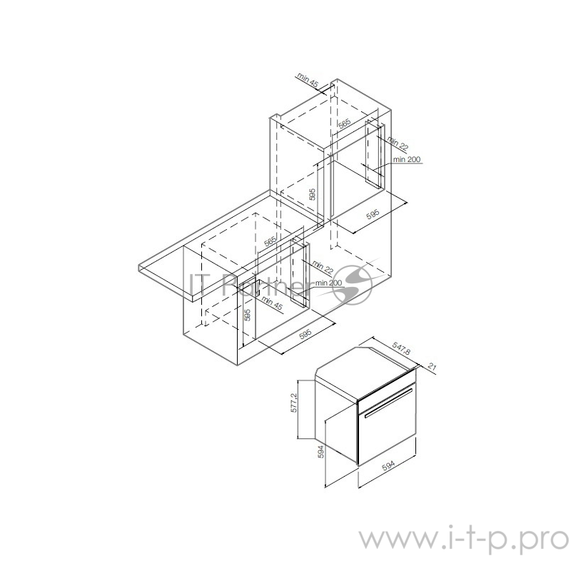 Встраиваемая электрическая духовка Graude BK 60.2 S