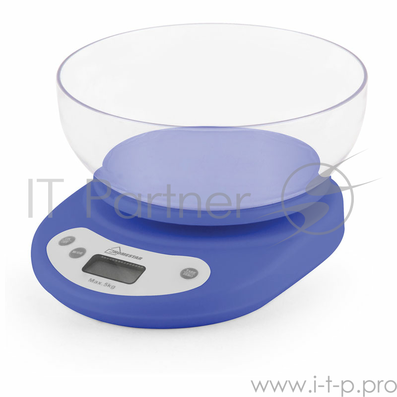 Весы кухонные электронные HOMESTAR HS-3001, 5 кг (голубые)