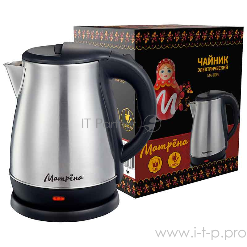 Чайник Матрена MA-003 электрический (1,8 л) стальной