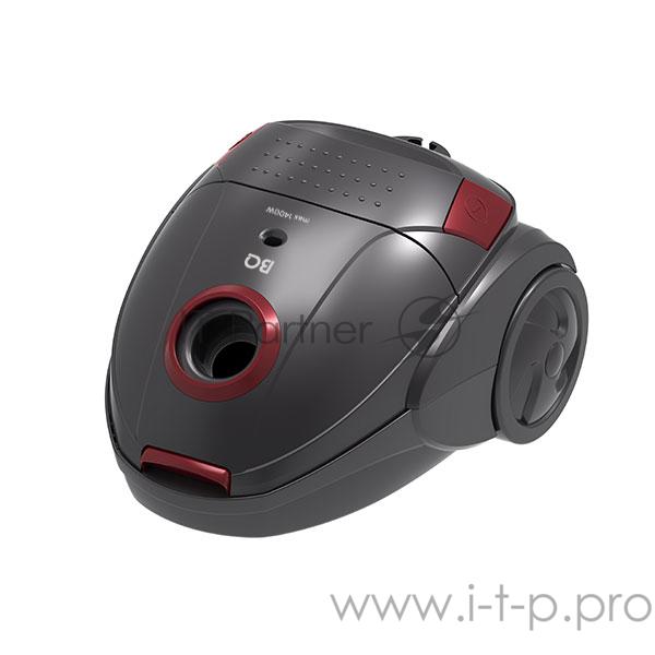 Пылесос BQ VC1401B Черный-СерыйЕмкость пылесборника 1,5 л Макс. потребляемая мощность 1400 Вт Максим. мощность всасывания 350 Вт Тип уборки сухая Составная трубка Поворотный шланг (360 градусов) Пылесосы с мешком для пыли Автосматывание сетевого шнур