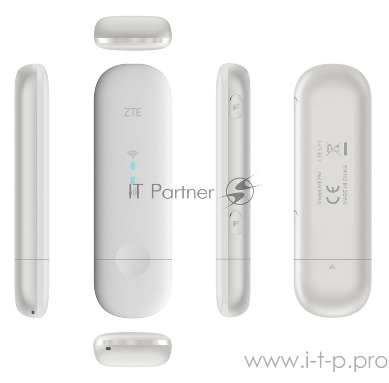 Модем 2G/3G/4G ZTE MF79RU USB Wi-Fi Firewall внешний белый